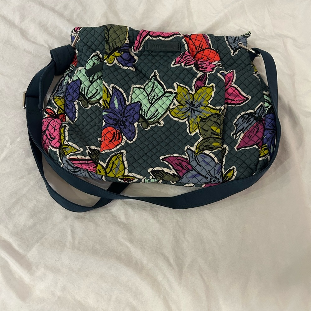 Vera Bradley Hadley Crossbody Handbag - Falling Flowers Print